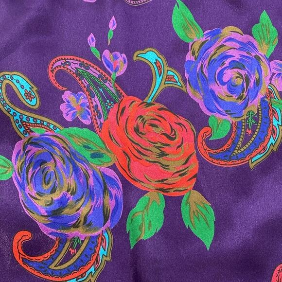 Vintage Stunning Satin Skirt Set Art to Wear RomanticSmall - Picture 10 of 13